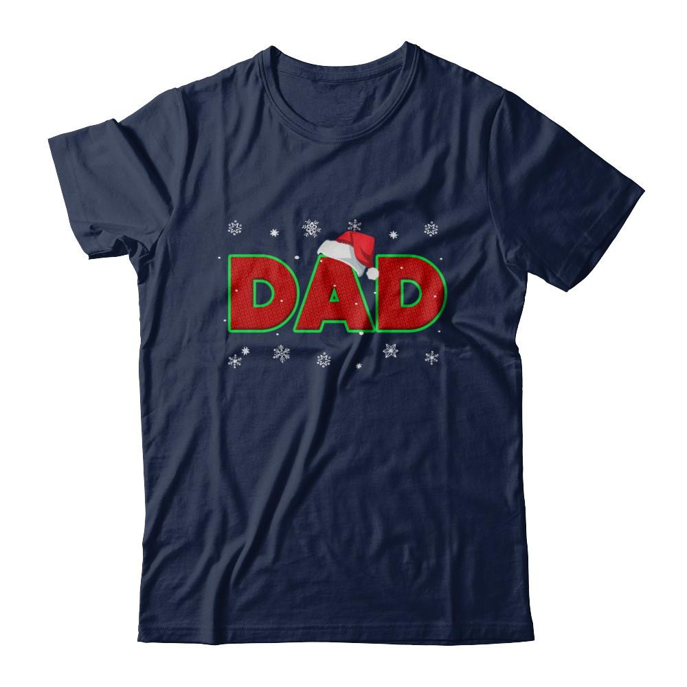 Dad Christmas Santa Ugly Sweater Gift-T-Shirt & Sweatshirt-Classic T-Shirt-Navy