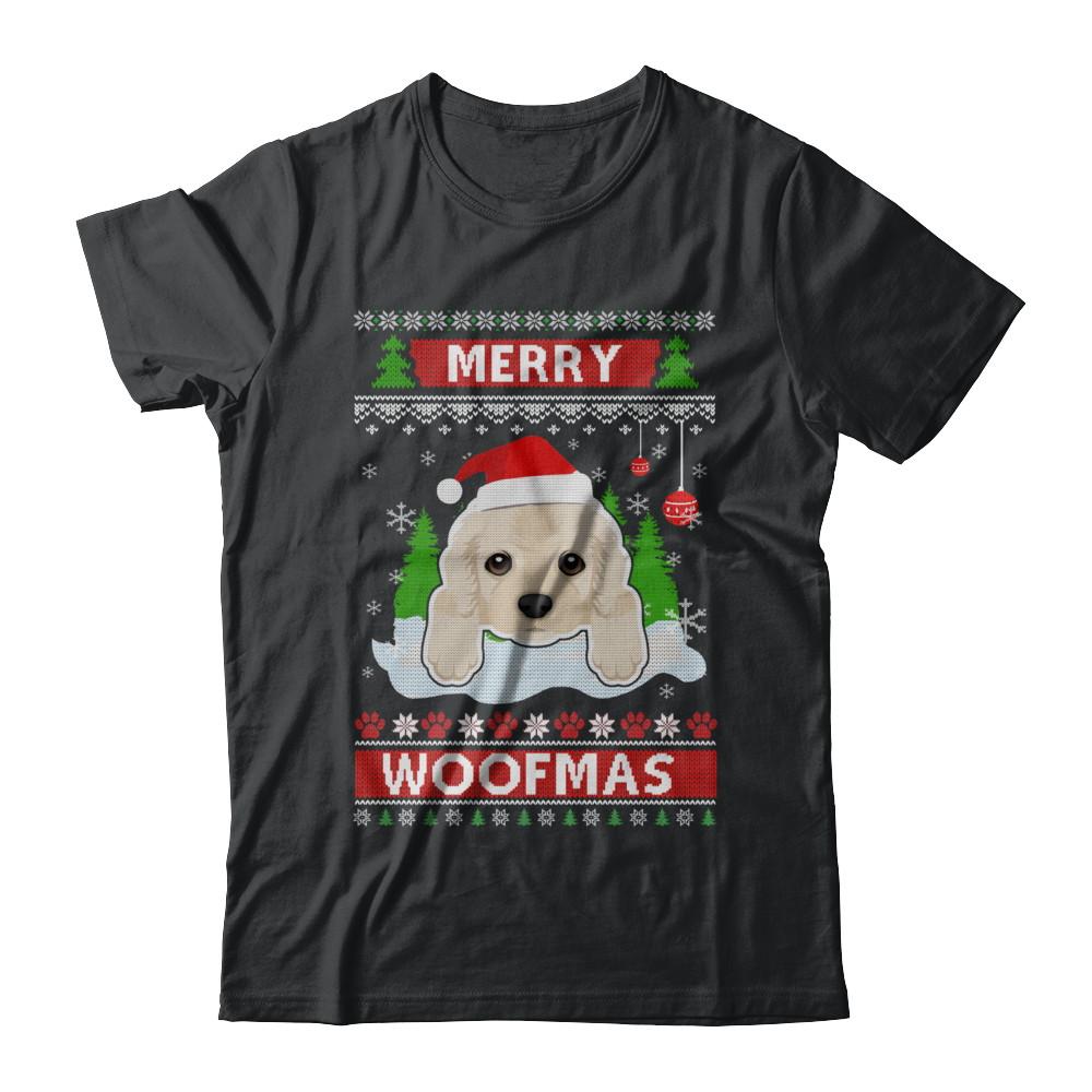 Golden Retriever Merry Woofmas Ugly Christmas Sweater