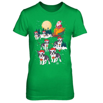 Dog Reindeer Bulldog Christmas Gift-T-Shirt & Sweatshirt-Women's T-Shirt-Irish Green