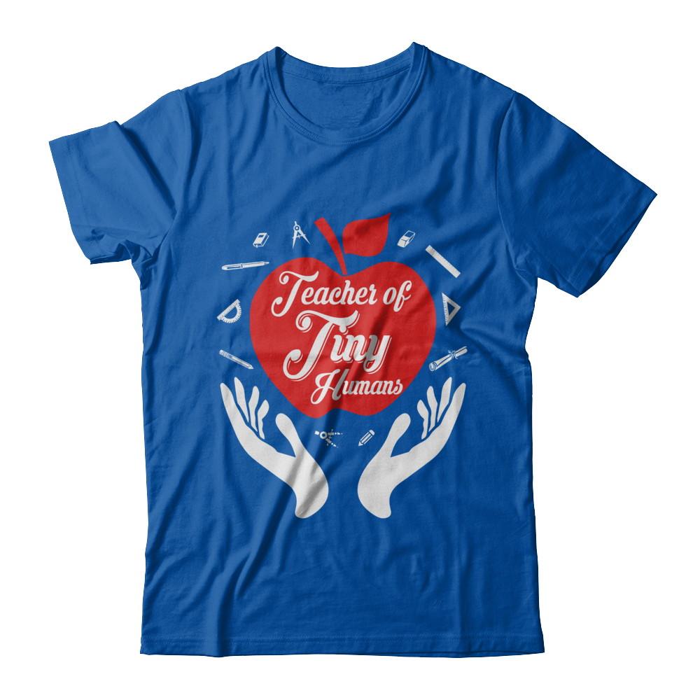 Kindergarten Preschool Teacher Tiny Humans-T-Shirt & Hoodie-Premium T-Shirt-Royal