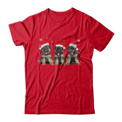 Funny German Shepherd Puppies Christmas Dog Gift-T-Shirt & Hoodie-Premium T-Shirt-Red