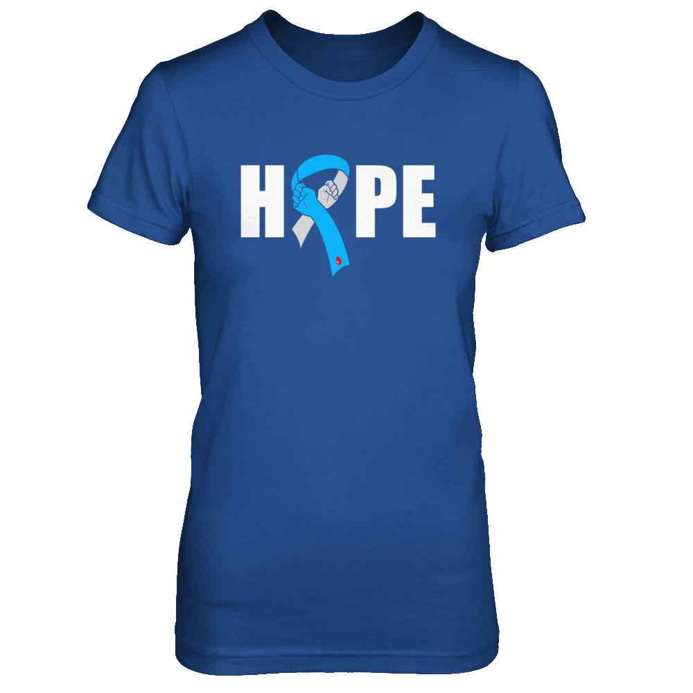 Hope Cure Fight T1D T2D Diabetic Diabetes Warrior-T-Shirt & Hoodie-Women's T-Shirt-Royal
