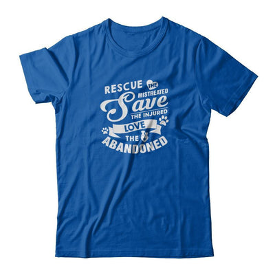 Rescue Save Love Animal Dog Lover Cat Lover Veterinarian-T-Shirt & Tank Top-Premium T-Shirt-Royal
