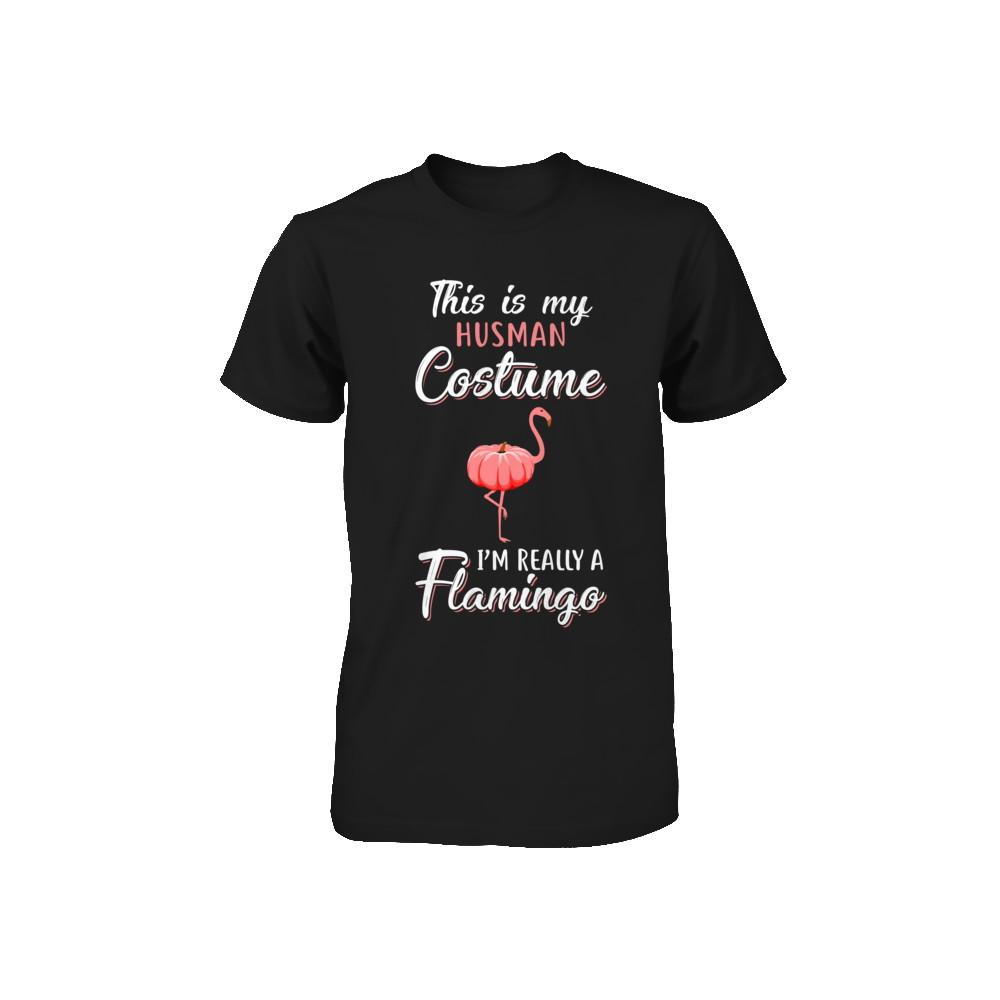 This Is My Human Costume I'm Really A Flamingo Halloween Youth-Youth Shirt-Toddler T-Shirt-Black