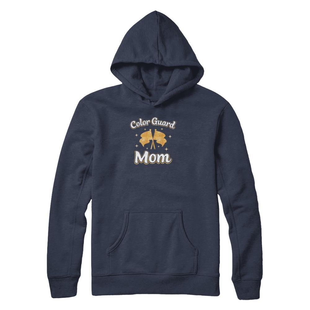 Mothers Day Gifts For Color Guard Mom-T-Shirt & Tank Top-Pullover Hoodie-Navy