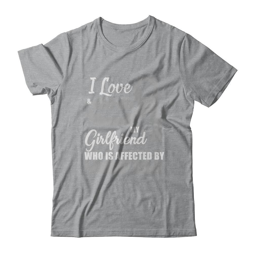 Parkinson's Disease Awareness Support Grey Girlfriend Boyfriend-T-Shirt & Hoodie-Classic T-Shirt-Sport Grey