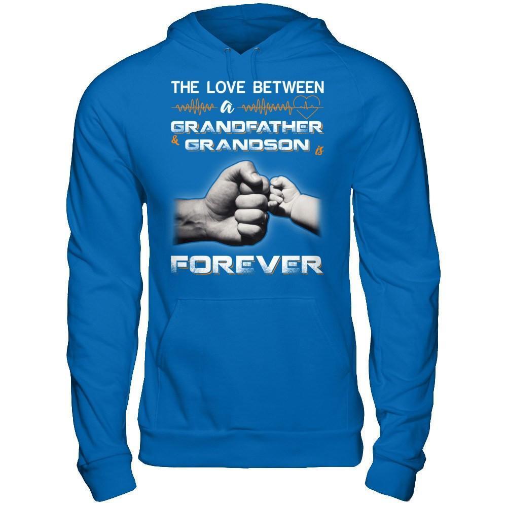 The Love Between A Grandfather And Grandson Is Forever-T-Shirt & Hoodie-Pullover Hoodie-Royal
