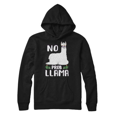 No Prob Llama No Drama Mama Alpaca Llamacorn-T-Shirt & Hoodie-Pullover Hoodie-Black