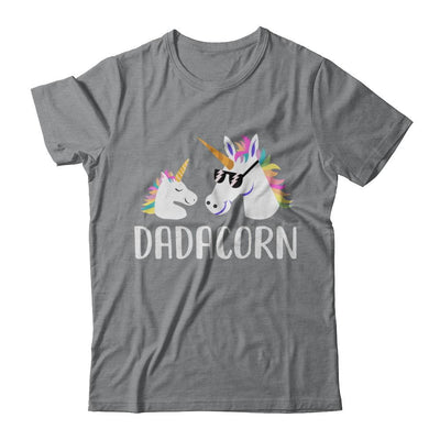 Dadacorn Unicorn Dad And Baby Fathers Day-T-Shirt & Hoodie-Classic T-Shirt-Sport Grey