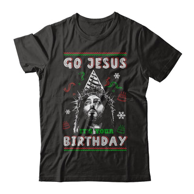 Go Jesus It's Your Birthday Christmas-T-Shirt & Sweatshirt-Premium T-Shirt-Black