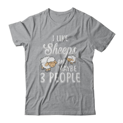 I Like Sheeps And Maybe 3 People-T-Shirt & Hoodie-Classic T-Shirt-Sport Grey