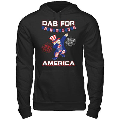 Funny Dabbing Uncle Independence Day 4Th Of July-T-Shirt & Hoodie-Pullover Hoodie-Black