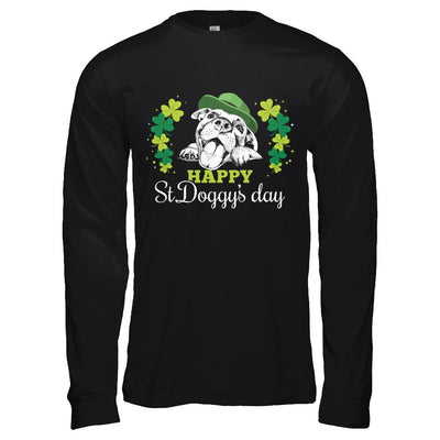 Happy St Doggy's Day Saint Patrick's Day Dog-T-Shirt & Hoodie-Long Sleeve T-Shirt-Black