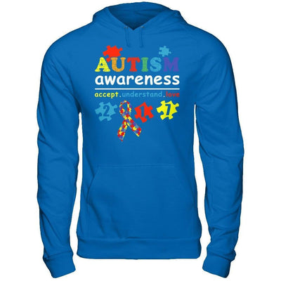 Autism Awareness 2017 Accept Understand Love-T-Shirt & Hoodie-Pullover Hoodie-Royal
