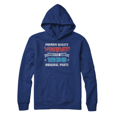 Vintage Premium Prefectly Aged 1938 83th Birthday Gift-T-Shirt & Hoodie-Pullover Hoodie-Deep Royal