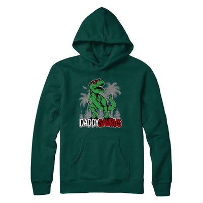 Daddysaurus Fathers Day Dinosaur T Rex Daddy Saurus-T-Shirt & Hoodie-Pullover Hoodie-Deep Forest