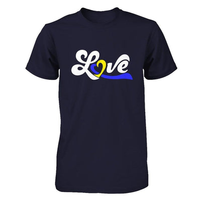 Love Down Syndrome Awareness-T-Shirt & Hoodie-Premium T-Shirt-Midnight Navy
