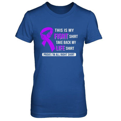 This Is My Fight Alzheimer's Lupus Pancreatic Awareness-T-Shirt & Hoodie-Women's T-Shirt-Royal