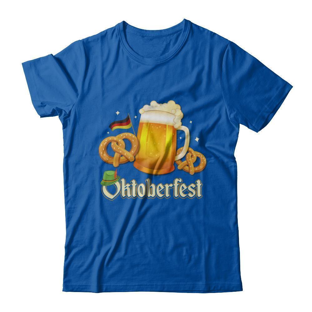 Oktoberfest Beer Pretzel Lederhosen Germany-T-Shirt & Hoodie-Premium T-Shirt-Royal