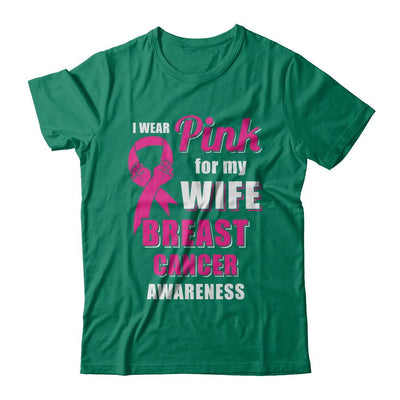 I Wear Pink For My Wife Breast Cancer Husband-T-Shirt & Hoodie-Classic T-Shirt-Kelly Green