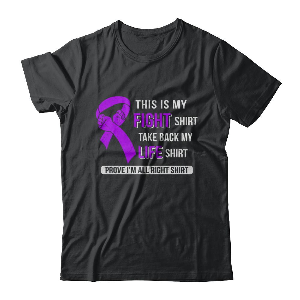 This Is My Fight Alzheimer's Lupus Pancreatic Awareness-T-Shirt & Hoodie-Classic T-Shirt-Black