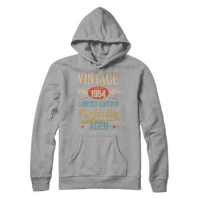 Vintage Premium Made In 1954 65Th Birthday Gift-T-Shirt & Hoodie-Pullover Hoodie-Light Steel