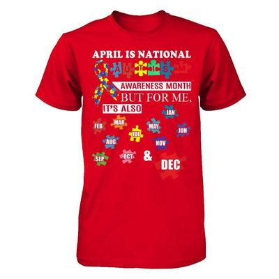 April Is National Autism Awareness Month-T-Shirt & Hoodie-Premium T-Shirt-Red