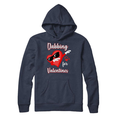 Dabbing For Valentines Day Cute Funny Heart Love-T-Shirt & Hoodie-Pullover Hoodie-Navy