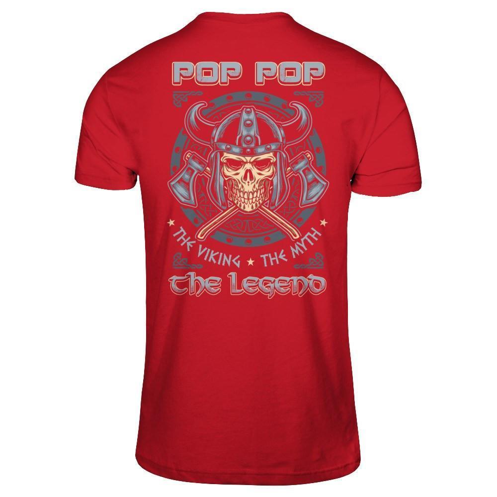 Pop Pop The Viking The Myth The Legend-T-Shirt & Hoodie-Classic T-Shirt-Red