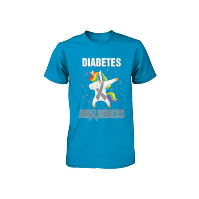 Inspirational Diabetes Awareness Unicorn Support Youth-Youth Shirt-