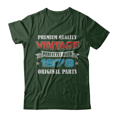 Vintage Premium Prefectly Aged 1978 43th Birthday Gift-T-Shirt & Hoodie-Classic T-Shirt-Forest Green