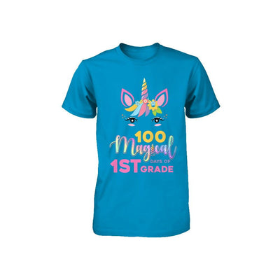 100 Magical Days Of 1St Grade School Unicorn Girl Gift Youth-Youth Shirt-