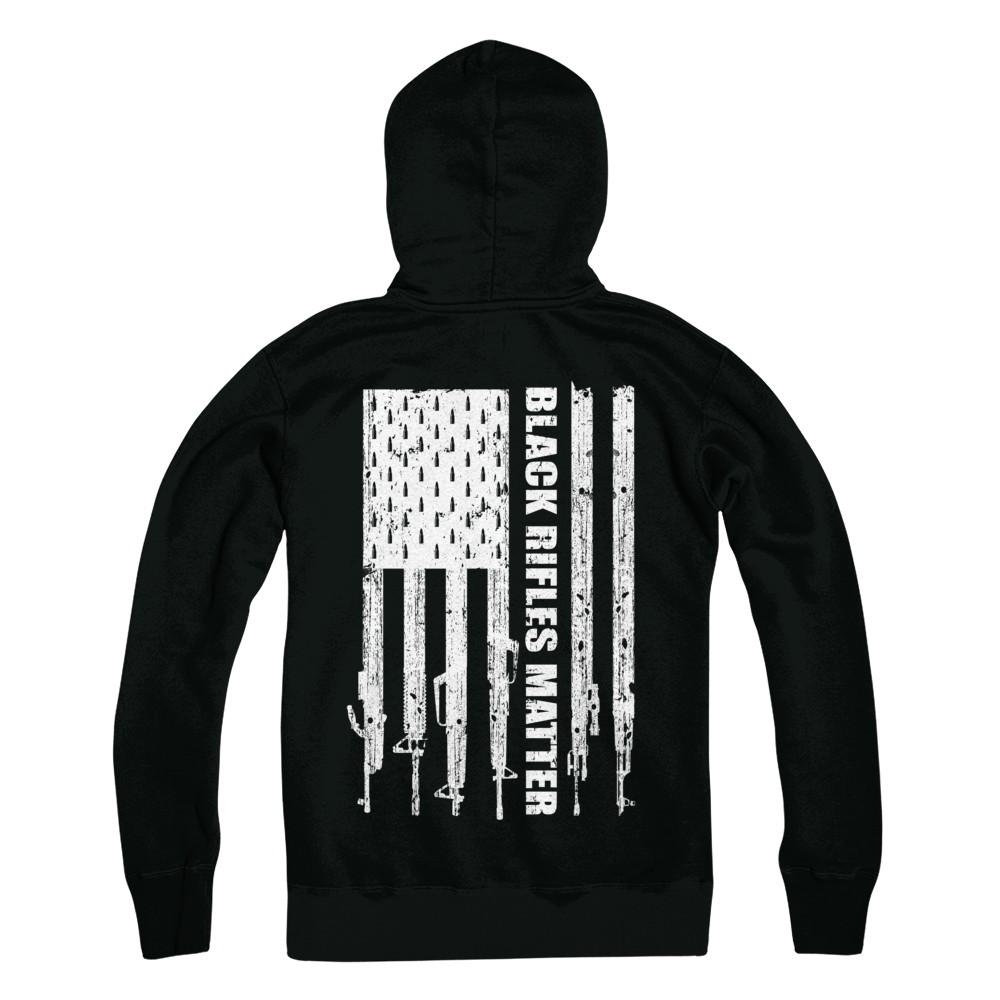 Black Rifles Matter 2nd Amendment Ar15-T-Shirt & Hoodie-Pullover Hoodie-Black