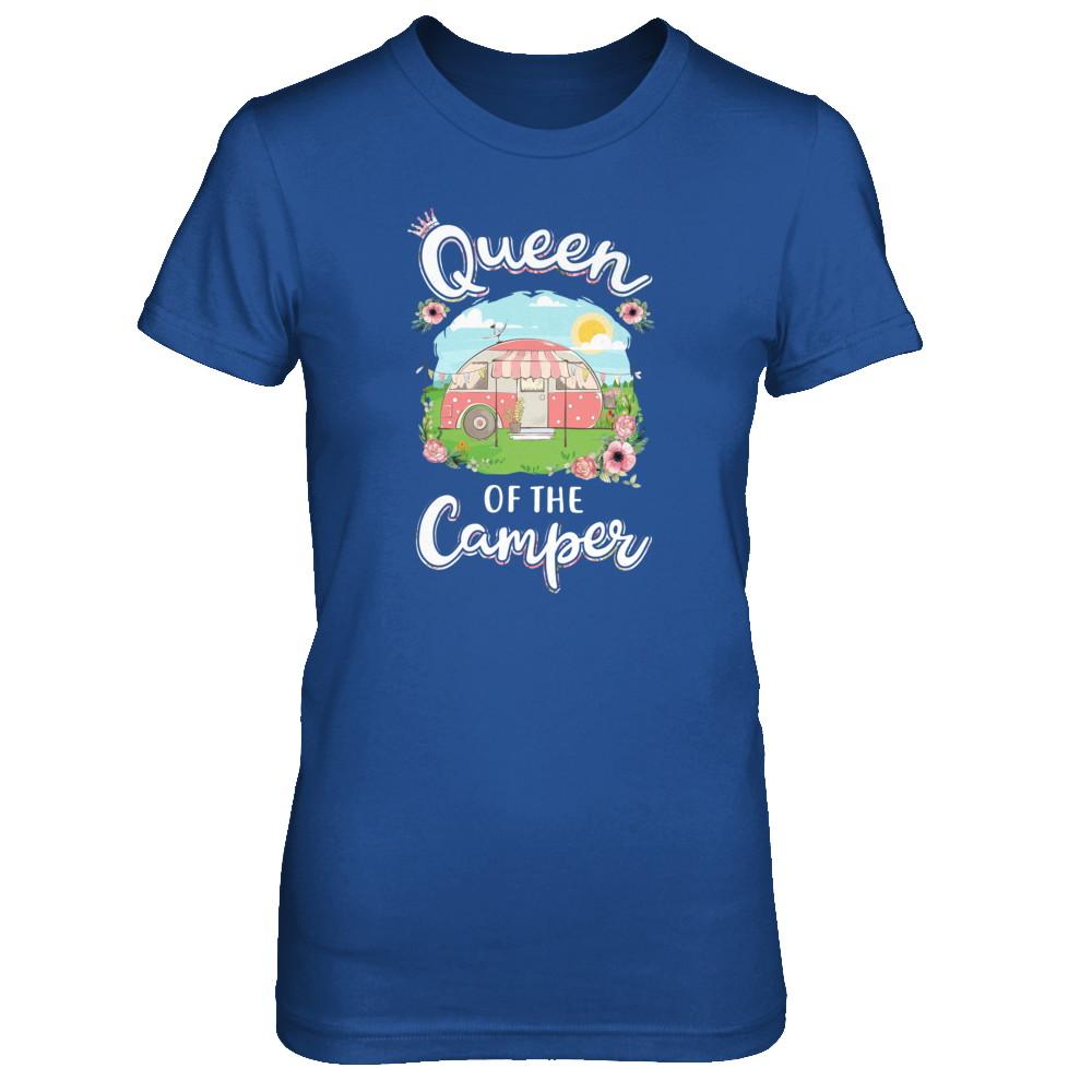 Queen Of The Camper Camping For Women Gift-T-Shirt & Tank Top-Women's T-Shirt-Royal