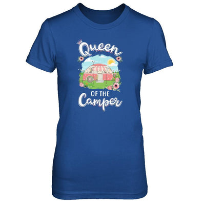 Queen Of The Camper Camping For Women Gift-T-Shirt & Tank Top-Women's T-Shirt-Royal