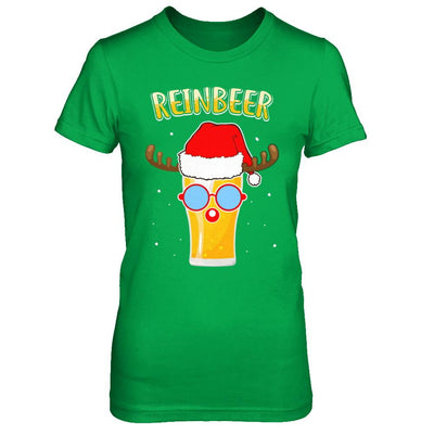 Funny Christmas Gift Beer Reindeer Lovers Reinbeer-T-Shirt & Sweatshirt-Women's T-Shirt-Irish Green