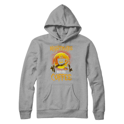 Nightmare Before Coffee Funny Halloween Gift-T-Shirt & Hoodie-Pullover Hoodie-Light Steel