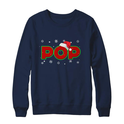 Pop Christmas Santa Ugly Sweater Gift-T-Shirt & Sweatshirt-Crewneck Sweatshirt-Navy
