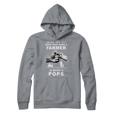 Love More Than Farmer Being A Pops Fathers Day-T-Shirt & Hoodie-Pullover Hoodie-Light Steel