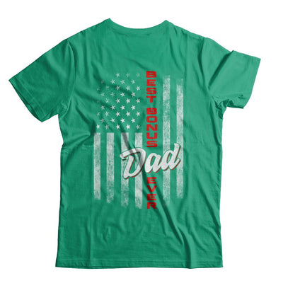 Best Bonus Dad Ever American Flag 4Th Of July Fathers Day-T-Shirt & Hoodie-Classic T-Shirt-Kelly Green