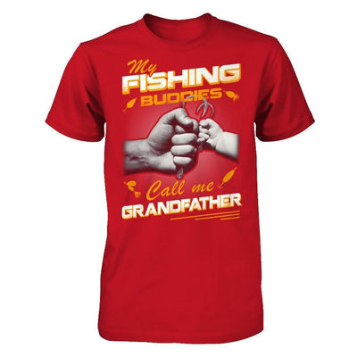 My Fishing Buddies Call Me Grandfather-T-Shirt & Hoodie-Classic T-Shirt-Red