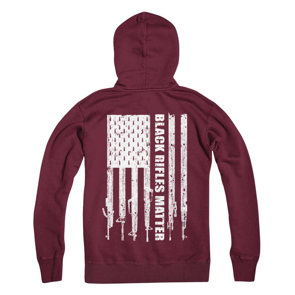 Black Rifles Matter 2nd Amendment Ar15-T-Shirt & Hoodie-Pullover Hoodie-Maroon