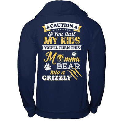 If You Hurt My Kids You'll Turn This Momma Bear-T-Shirt & Hoodie-Pullover Hoodie-Navy