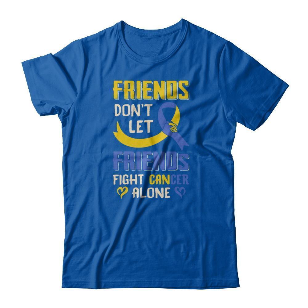 Friends Don't Let Friends Fight Cancer Alone Down Syndrome Awareness-T-Shirt & Tank Top-Premium T-Shirt-Royal