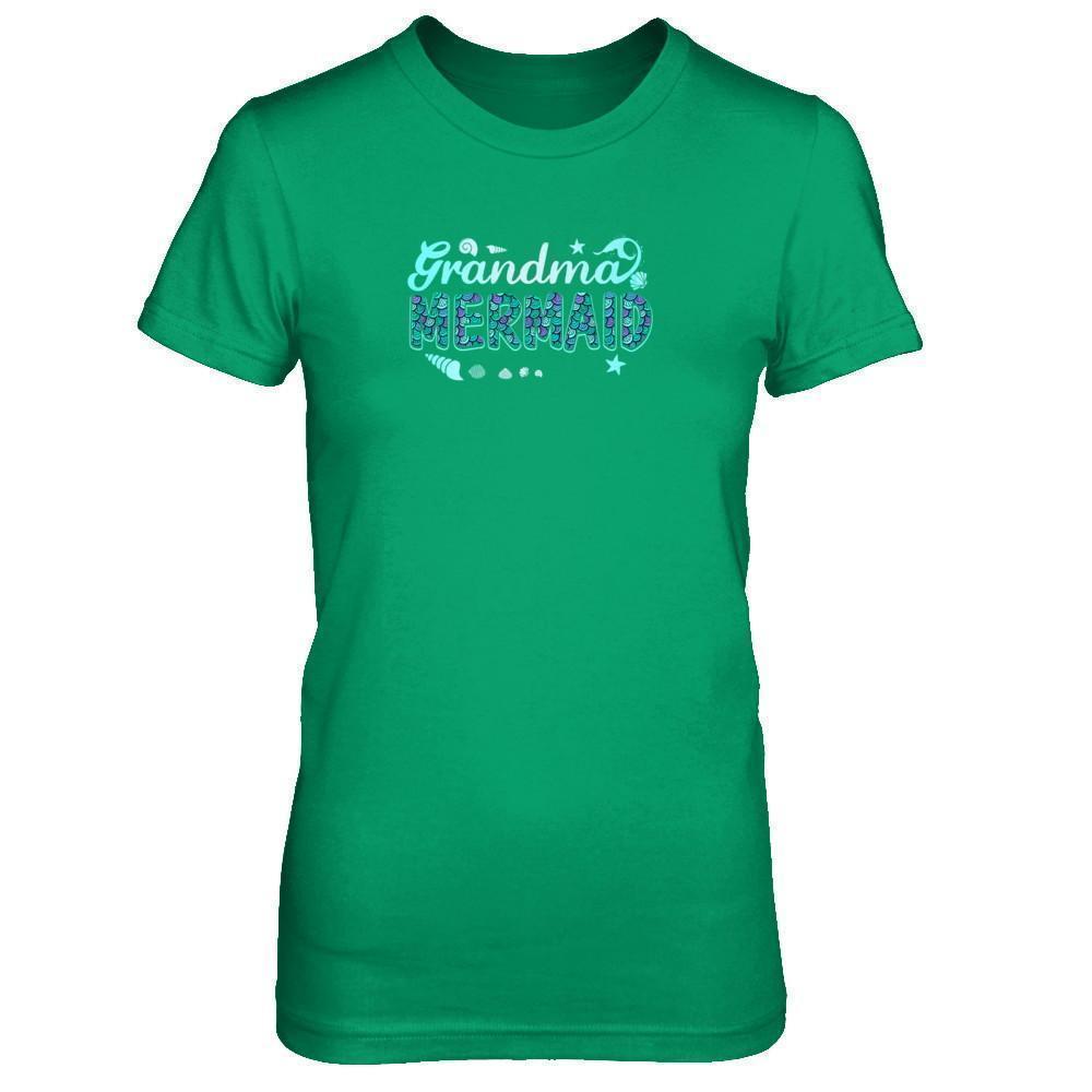 Grandma Mermaid-T-Shirt & Tank Top-Women's T-Shirt-Irish Green