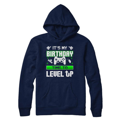 It's My Birthday Time To Level Up-T-Shirt & Hoodie-Pullover Hoodie-Navy