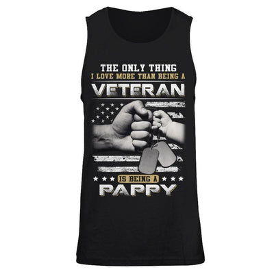 I Love More Than Being A Veteran Is Being A Pappy-T-Shirt & Hoodie-Unisex Tank-Black