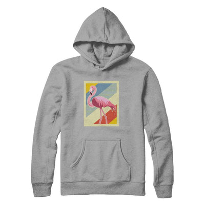 Distressed Vintage Flamingo Style-T-Shirt & Hoodie-Pullover Hoodie-Light Steel