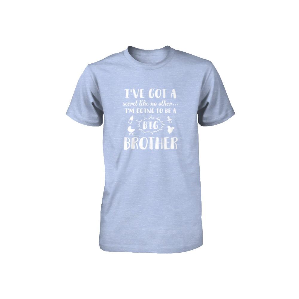 Secret Like No Other I'm Going To Be A Big Brother Youth-Youth Shirt-Youth T-Shirt-Blue Triblend