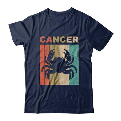 Vintage Cancer Zodiac June July Birthday Gift-T-Shirt & Hoodie-Classic T-Shirt-Navy
